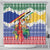 Personalised Torba Joyeux Noel Shower Curtain Proud To Be a Ni-Van Sand Drawing Art - Polynesian Pride