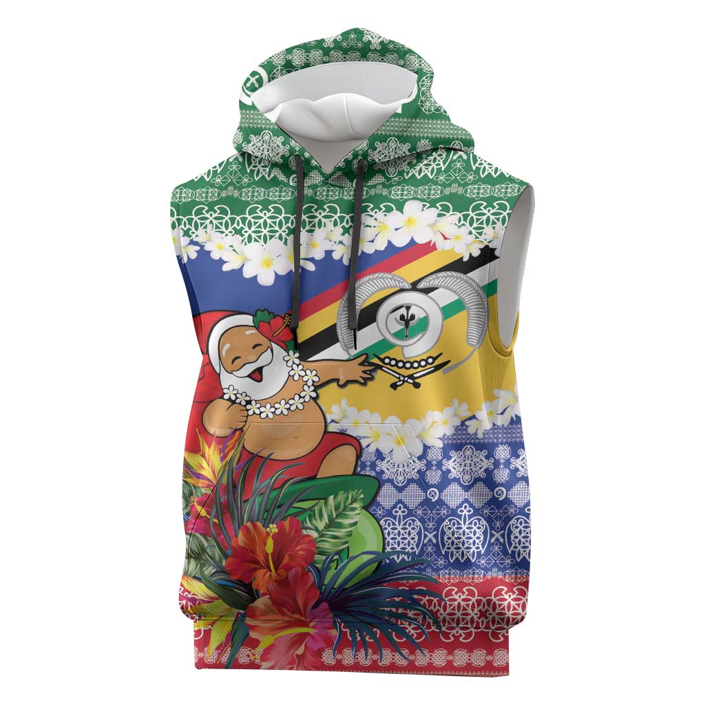 Personalised Torba Joyeux Noel Sleeveless Hoodie Proud To Be a Ni-Van Sand Drawing Art - Polynesian Pride