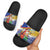 Personalised Torba Joyeux Noel Slide Sandals Proud To Be a Ni-Van Sand Drawing Art - Polynesian Pride
