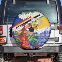 Personalised Torba Joyeux Noel Spare Tire Cover Proud To Be a Ni-Van Sand Drawing Art - Polynesian Pride