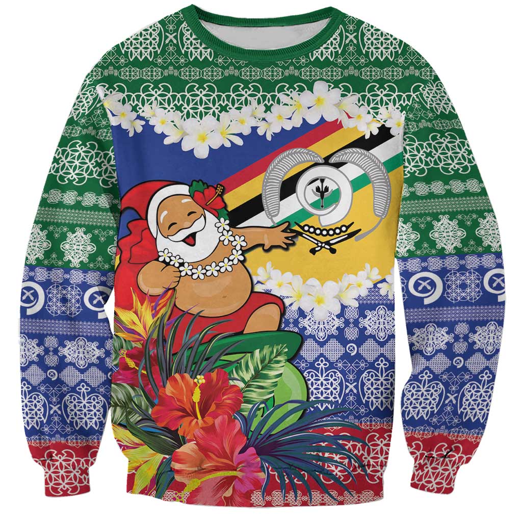 Personalised Torba Joyeux Noel Sweatshirt Proud To Be a Ni-Van Sand Drawing Art - Polynesian Pride