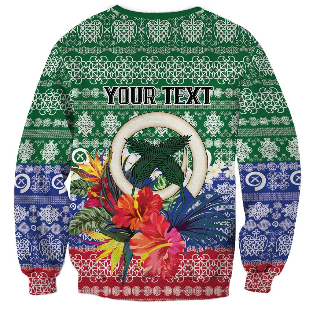 Personalised Torba Joyeux Noel Sweatshirt Proud To Be a Ni-Van Sand Drawing Art - Polynesian Pride