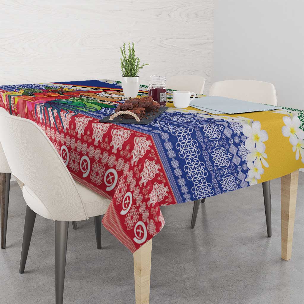 Personalised Torba Joyeux Noel Tablecloth Proud To Be a Ni-Van Sand Drawing Art - Polynesian Pride