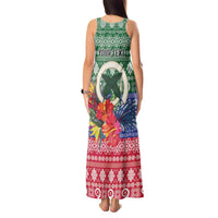 Personalised Torba Joyeux Noel Tank Maxi Dress Proud To Be a Ni-Van Sand Drawing Art - Polynesian Pride