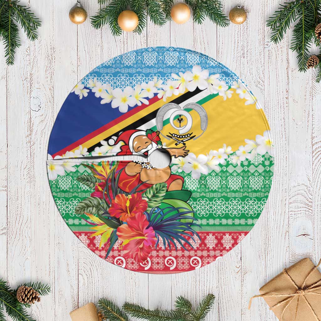 Torba Joyeux Noel Tree Skirt Proud To Be a Ni-Van Sand Drawing Art - Polynesian Pride