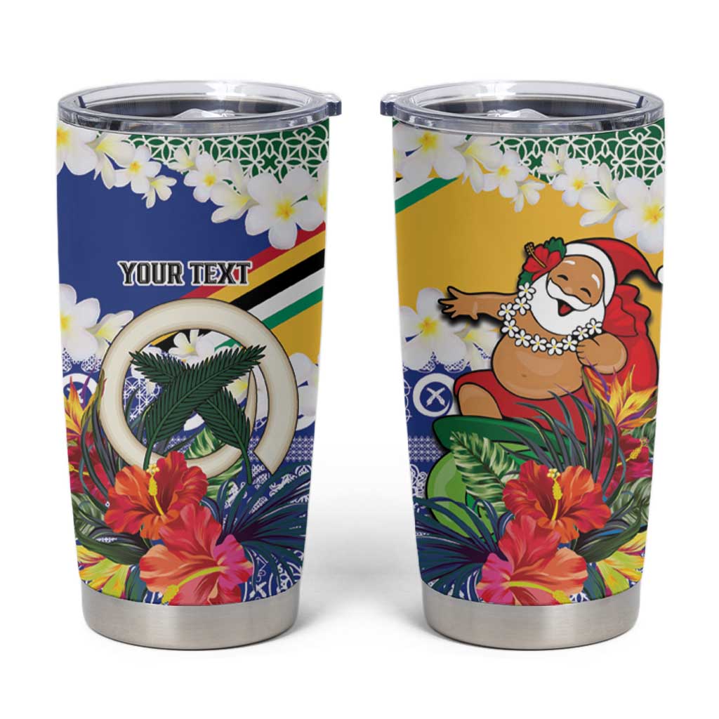 Personalised Torba Joyeux Noel Tumbler Cup Proud To Be a Ni-Van Sand Drawing Art - Polynesian Pride