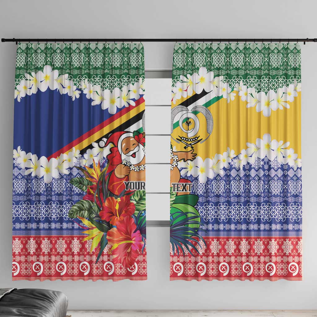 Personalised Torba Joyeux Noel Window Curtain Proud To Be a Ni-Van Sand Drawing Art - Polynesian Pride