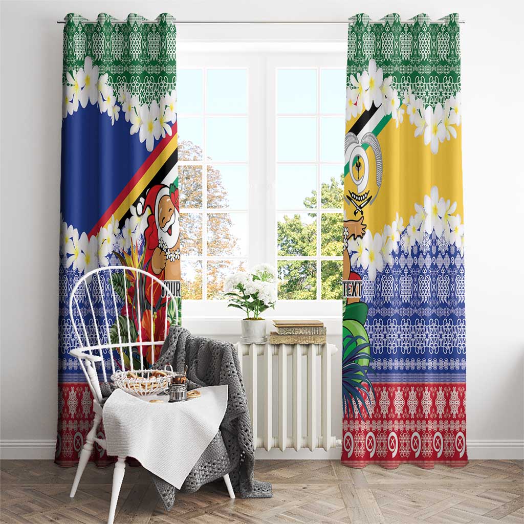 Personalised Torba Joyeux Noel Window Curtain Proud To Be a Ni-Van Sand Drawing Art - Polynesian Pride