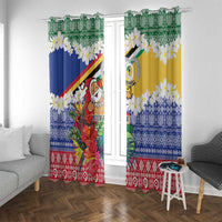 Personalised Torba Joyeux Noel Window Curtain Proud To Be a Ni-Van Sand Drawing Art - Polynesian Pride