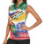 Personalised Torba Joyeux Noel Women Sleeveless Polo Shirt Proud To Be a Ni-Van Sand Drawing Art - Polynesian Pride