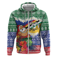 Personalised Torba Joyeux Noel Zip Hoodie Proud To Be a Ni-Van Sand Drawing Art - Polynesian Pride