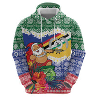 Personalised Torba Joyeux Noel Zip Hoodie Proud To Be a Ni-Van Sand Drawing Art - Polynesian Pride