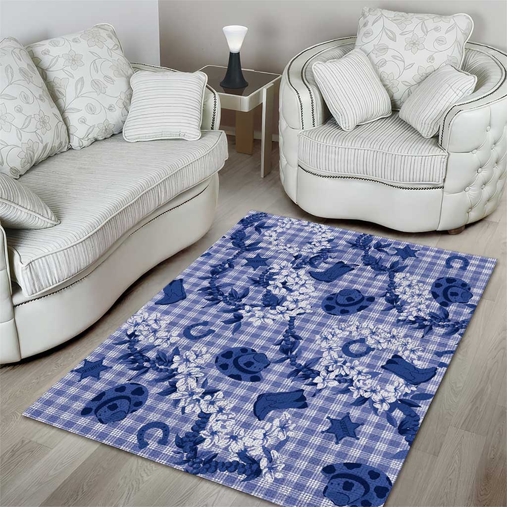 Mokihana Maile Ilima Leis Paniolo Palaka Area Rug Hawaiian Polu Spirit - Polynesian Pride