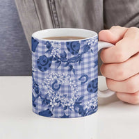 Mokihana Maile Ilima Leis Paniolo Palaka Ceramic Mug Hawaiian Polu Spirit - Polynesian Pride