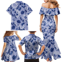 Mokihana Maile Ilima Leis Paniolo Palaka Family Matching Mermaid Dress and Hawaiian Shirt Hawaiian Polu Spirit - Polynesian Pride