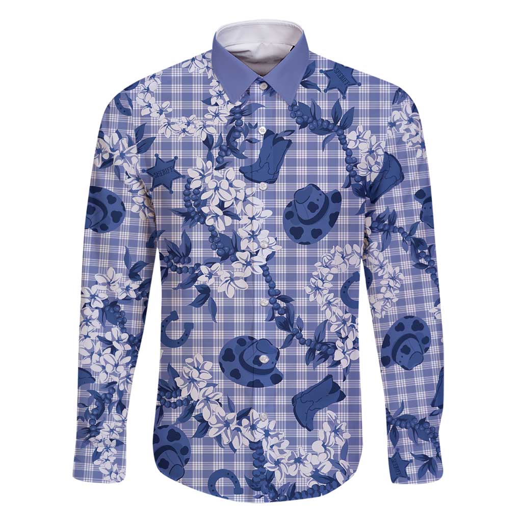 Mokihana Maile Ilima Leis Paniolo Palaka Family Matching Tank Maxi Dress and Hawaiian Shirt Hawaiian Polu Spirit - Polynesian Pride