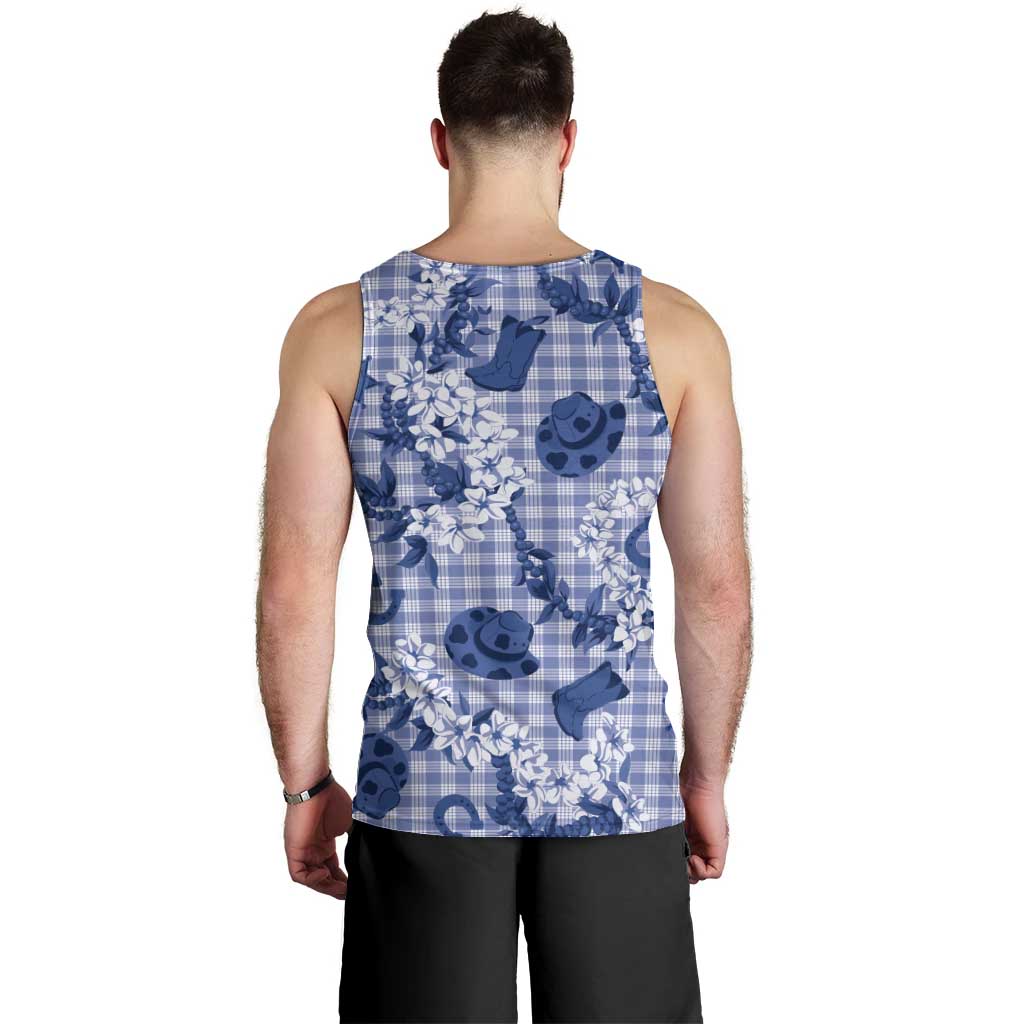 Mokihana Maile Ilima Leis Paniolo Palaka Men Tank Top Hawaiian Polu Spirit - Polynesian Pride