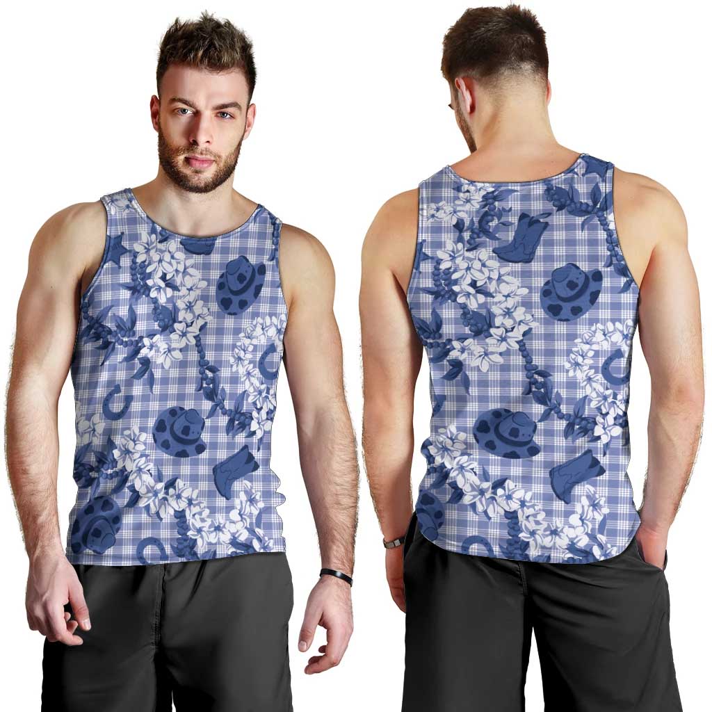 Mokihana Maile Ilima Leis Paniolo Palaka Men Tank Top Hawaiian Polu Spirit - Polynesian Pride