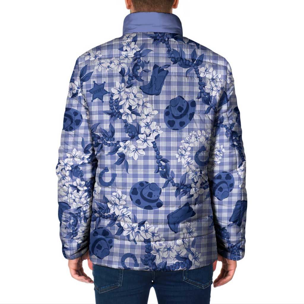 Mokihana Maile Ilima Leis Paniolo Palaka Padded Jacket Hawaiian Polu Spirit - Polynesian Pride