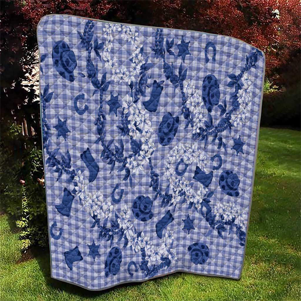 Mokihana Maile Ilima Leis Paniolo Palaka Quilt Hawaiian Polu Spirit - Polynesian Pride