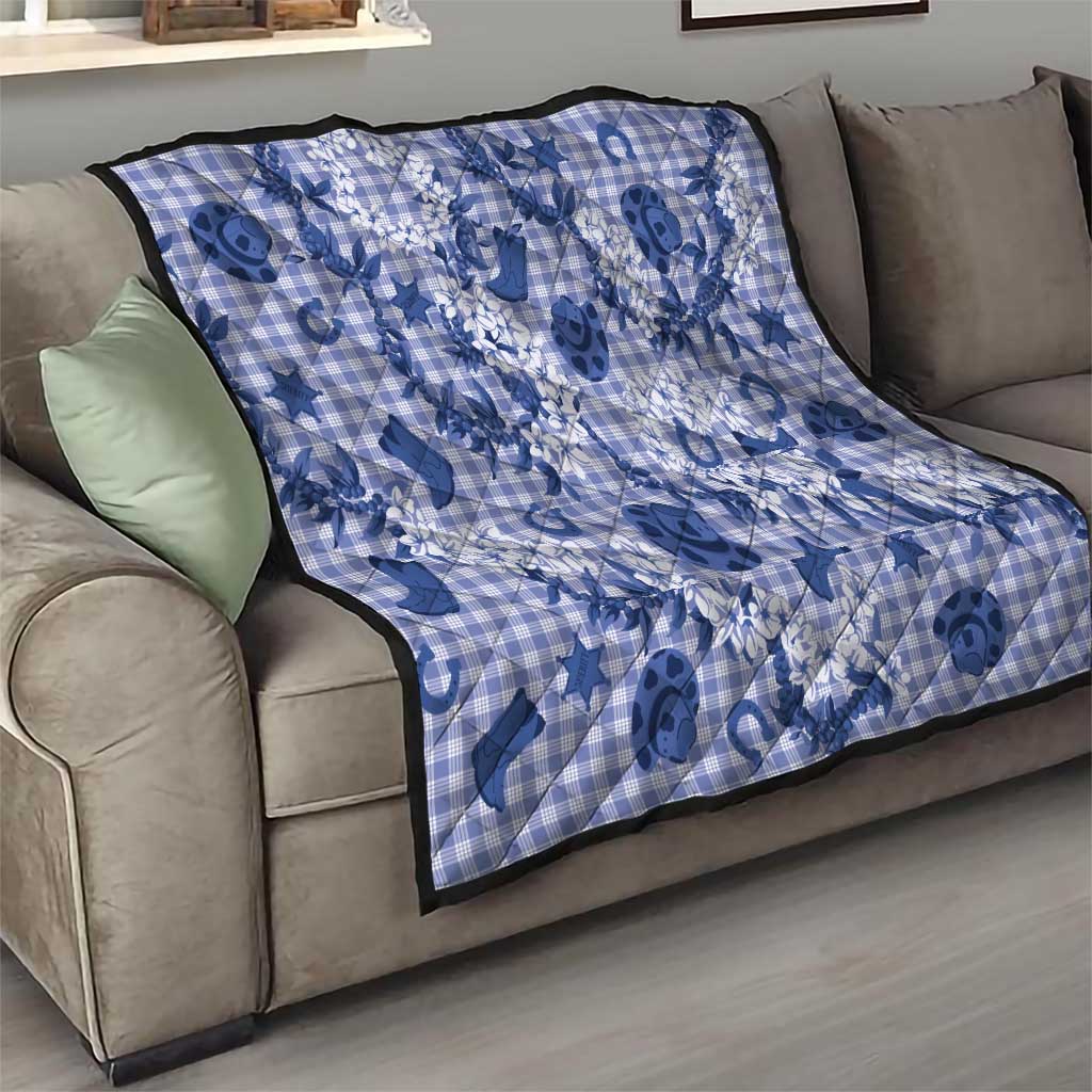 Mokihana Maile Ilima Leis Paniolo Palaka Quilt Hawaiian Polu Spirit - Polynesian Pride