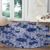 Mokihana Maile Ilima Leis Paniolo Palaka Round Carpet Hawaiian Polu Spirit - Polynesian Pride