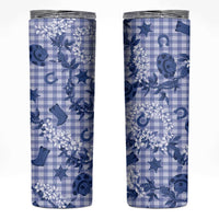 Mokihana Maile Ilima Leis Paniolo Palaka Skinny Tumbler Hawaiian Polu Spirit - Polynesian Pride