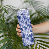 Mokihana Maile Ilima Leis Paniolo Palaka Skinny Tumbler Hawaiian Polu Spirit - Polynesian Pride