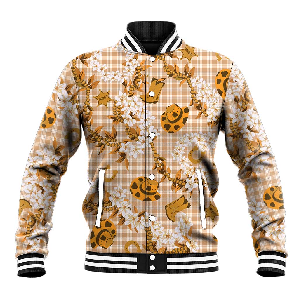 Mokihana Maile Ilima Leis Paniolo Palaka Baseball Jacket Hawaiian Kula Spirit - Polynesian Pride