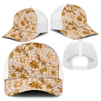 Mokihana Maile Ilima Leis Paniolo Palaka Baseball Net Cap Hawaiian Kula Spirit - Polynesian Pride