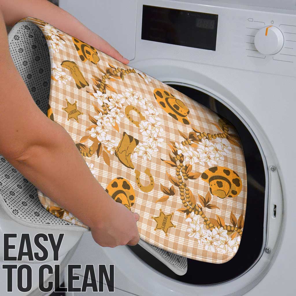 Mokihana Maile Ilima Leis Paniolo Palaka Bathroom Set Hawaiian Kula Spirit - Polynesian Pride