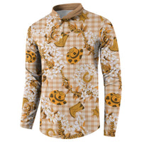 Mokihana Maile Ilima Leis Paniolo Palaka Button Sweatshirt Hawaiian Kula Spirit - Polynesian Pride