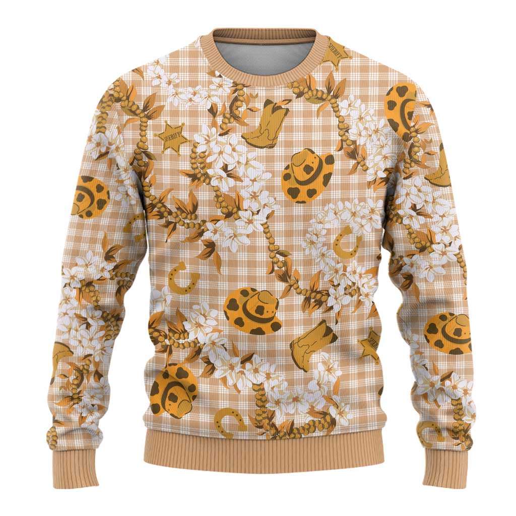 Mokihana Maile Ilima Leis Paniolo Palaka Ugly Christmas Sweater Hawaiian Kula Spirit - Polynesian Pride