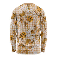 Mokihana Maile Ilima Leis Paniolo Palaka Long Sleeve Shirt Hawaiian Kula Spirit - Polynesian Pride