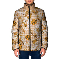 Mokihana Maile Ilima Leis Paniolo Palaka Padded Jacket Hawaiian Kula Spirit - Polynesian Pride