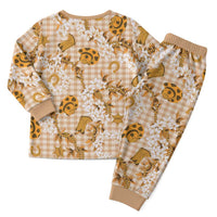 Mokihana Maile Ilima Leis Paniolo Palaka Christmas Pajama Set Hawaiian Kula Spirit - Polynesian Pride