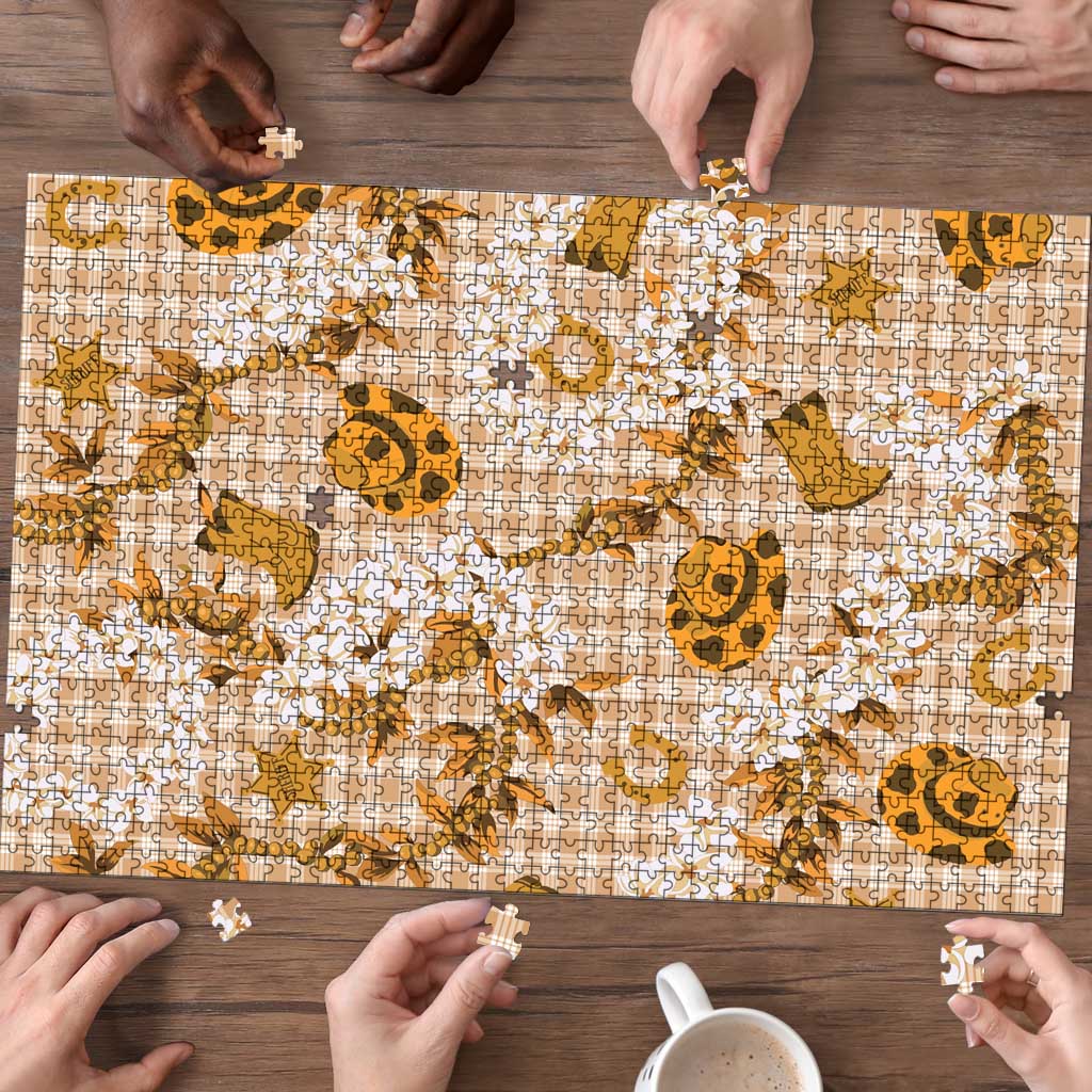 Mokihana Maile Ilima Leis Paniolo Palaka Puzzle Hawaiian Kula Spirit - Polynesian Pride