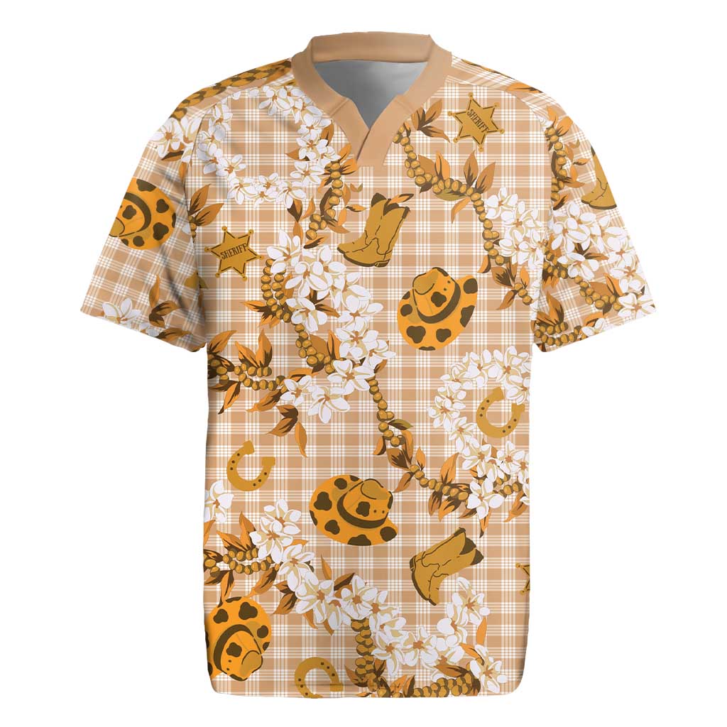 Mokihana Maile Ilima Leis Paniolo Palaka Rugby Jersey Hawaiian Kula Spirit - Polynesian Pride