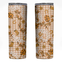 Mokihana Maile Ilima Leis Paniolo Palaka Skinny Tumbler Hawaiian Kula Spirit - Polynesian Pride