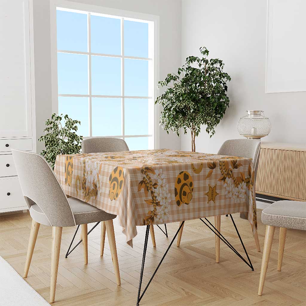 Mokihana Maile Ilima Leis Paniolo Palaka Tablecloth Hawaiian Kula Spirit - Polynesian Pride