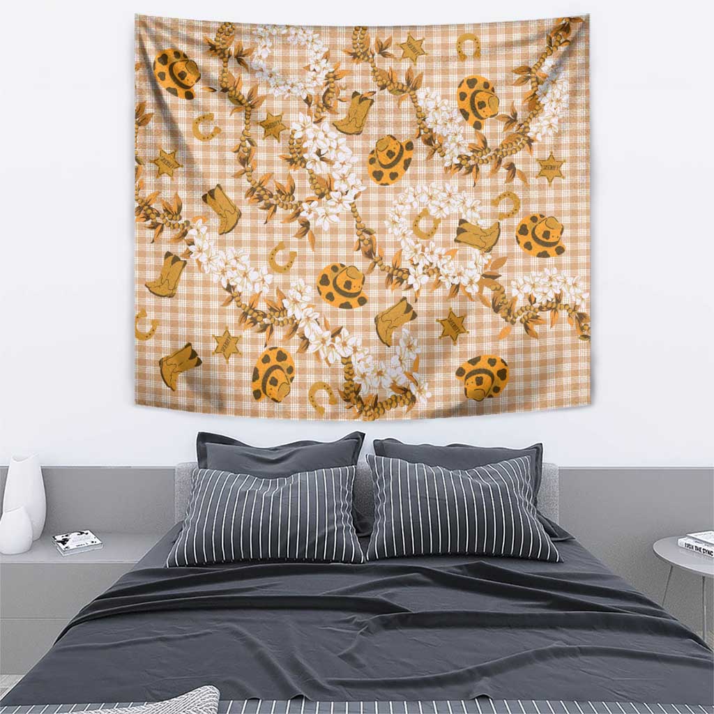 Mokihana Maile Ilima Leis Paniolo Palaka Tapestry Hawaiian Kula Spirit - Polynesian Pride