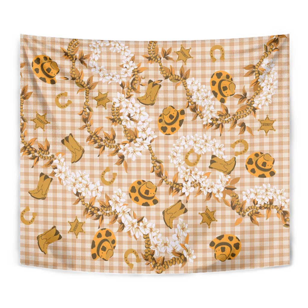 Mokihana Maile Ilima Leis Paniolo Palaka Tapestry Hawaiian Kula Spirit - Polynesian Pride