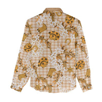 Mokihana Maile Ilima Leis Paniolo Palaka Women Casual Shirt Hawaiian Kula Spirit - Polynesian Pride