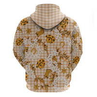 Mokihana Maile Ilima Leis Paniolo Palaka Zip Hoodie Hawaiian Kula Spirit - Polynesian Pride