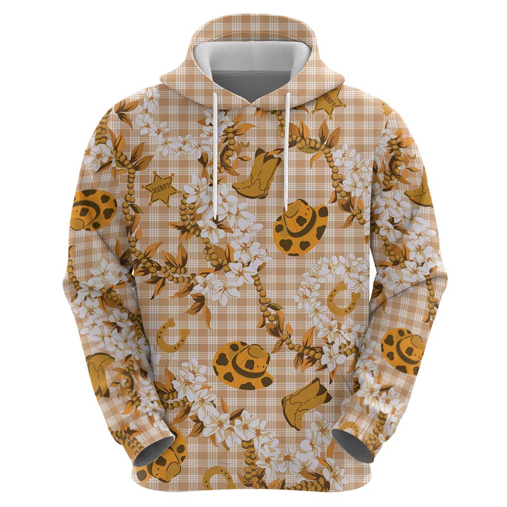 Mokihana Maile Ilima Leis Paniolo Palaka Zip Hoodie Hawaiian Kula Spirit - Polynesian Pride