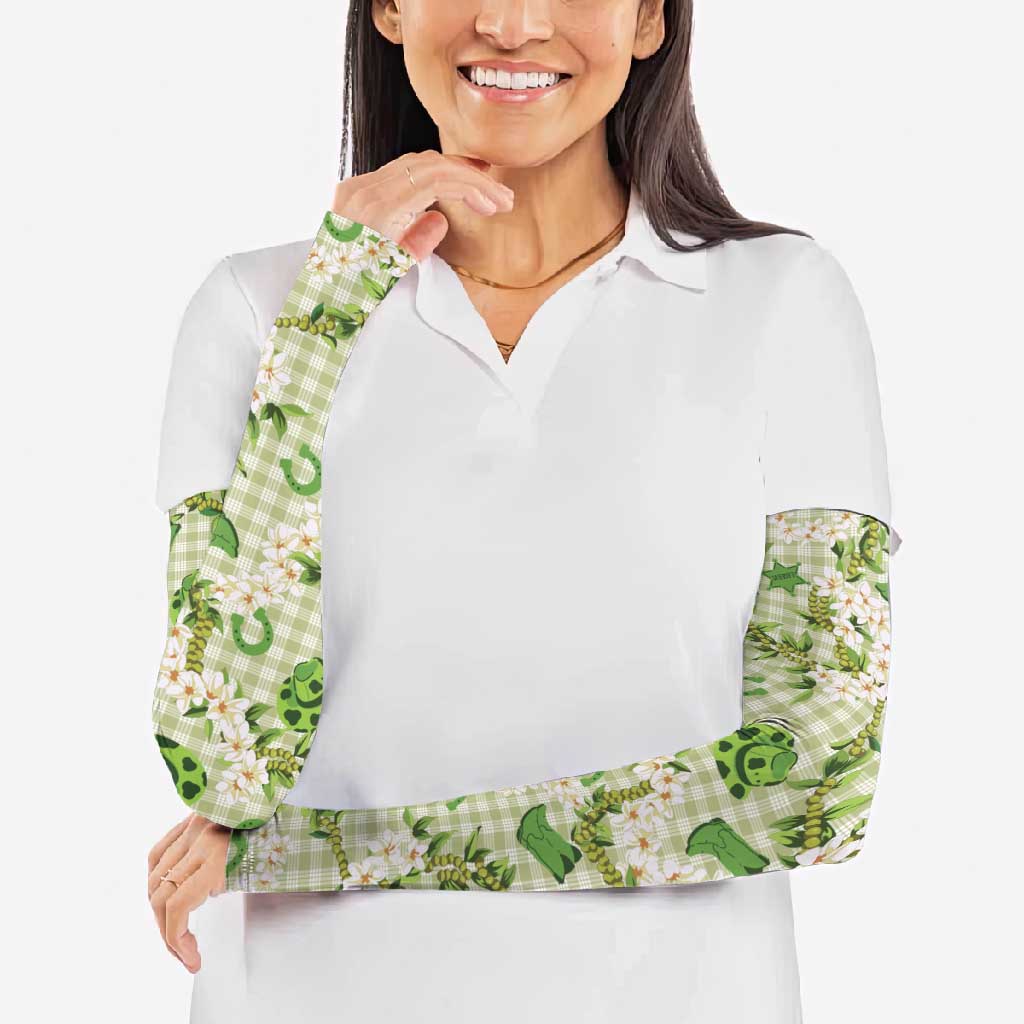 Mokihana Maile Ilima Leis Paniolo Palaka Arm Sleeves Hawaiian Omaomo Ala Spirit - Polynesian Pride