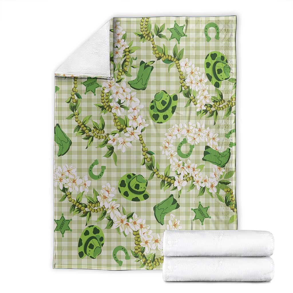 Mokihana Maile Ilima Leis Paniolo Palaka Blanket Hawaiian Omaomo Ala Spirit - Polynesian Pride