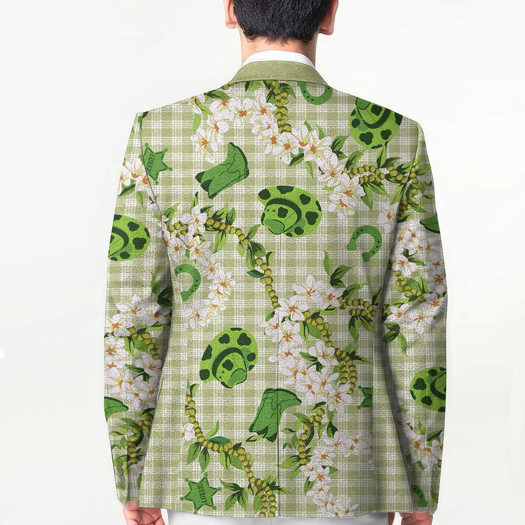 Mokihana Maile Ilima Leis Paniolo Palaka Blazer Hawaiian Omaomo Ala Spirit - Polynesian Pride