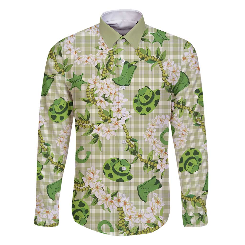 Mokihana Maile Ilima Leis Paniolo Palaka Family Matching Summer Maxi Dress and Hawaiian Shirt Hawaiian Omaomo Ala Spirit - Polynesian Pride