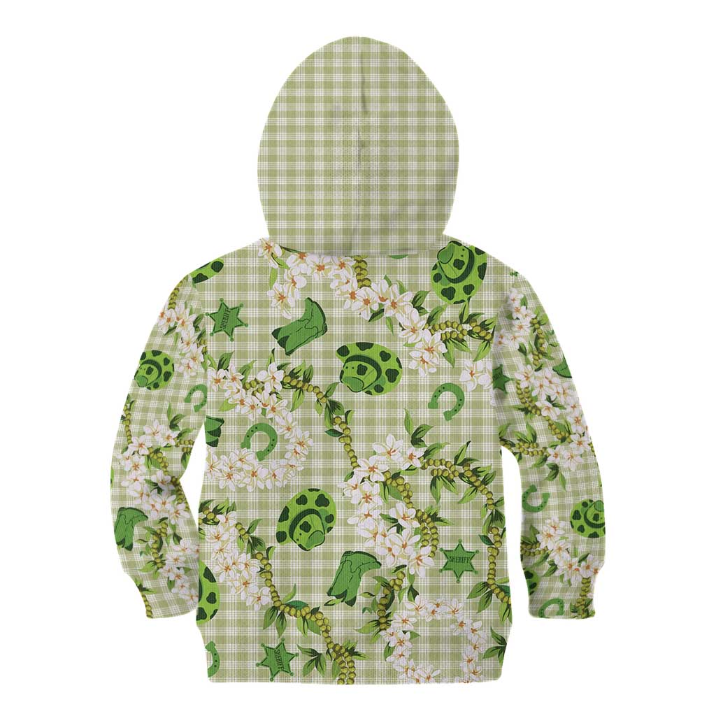 Mokihana Maile Ilima Leis Paniolo Palaka Kid Hoodie Hawaiian Omaomo Ala Spirit - Polynesian Pride